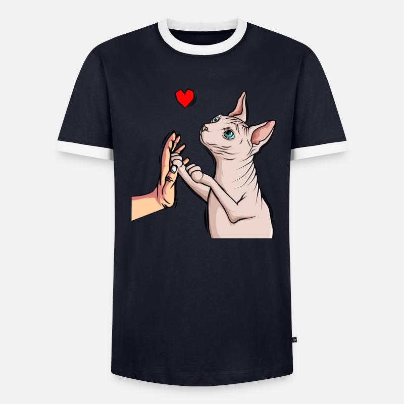 Sphynx Cat Sphinx Nude Cat Men's Ringer Shirt