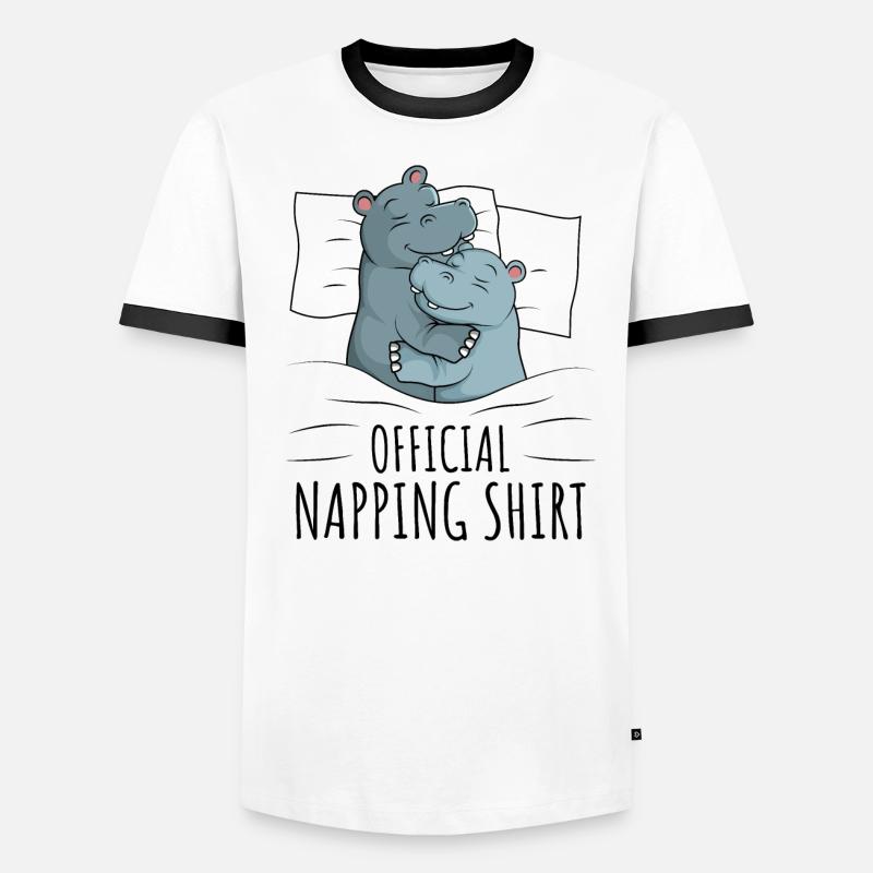 Nilpferd Männer Kontrast-T-Shirt