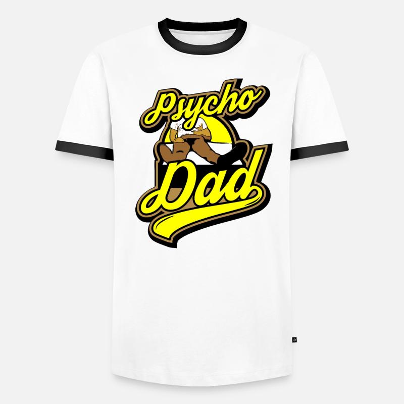 Psycho - Papa - Psycho - Dad Men's Ringer Shirt