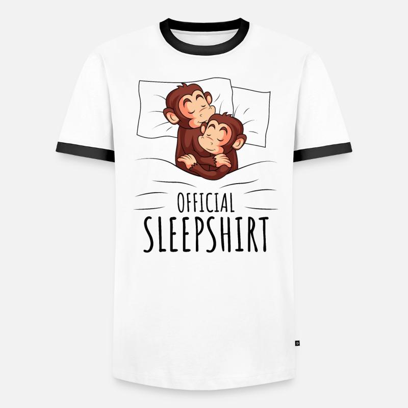 Affe Männer Kontrast-T-Shirt