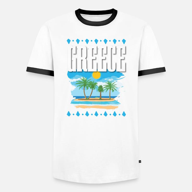 Grèce T-shirt contrasté Homme