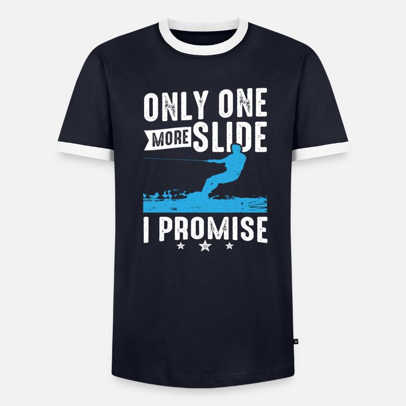 Une seule diapositive de plus que je promets wakeboard T-shirt contrasté Homme