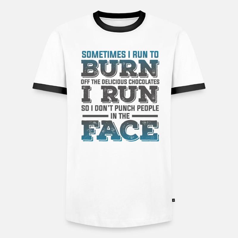 condition physique de la course T-shirt contrasté Homme
