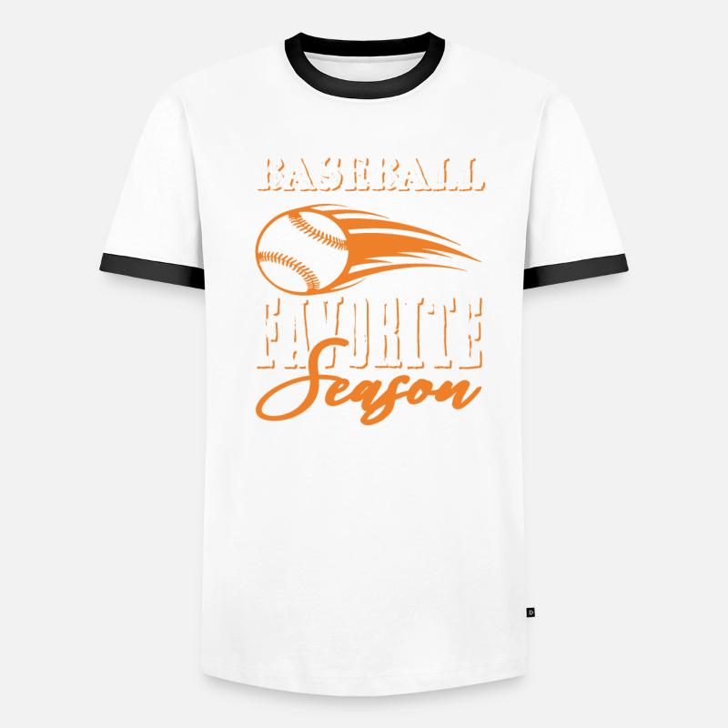 Saison de baseball T-shirt contrasté Homme