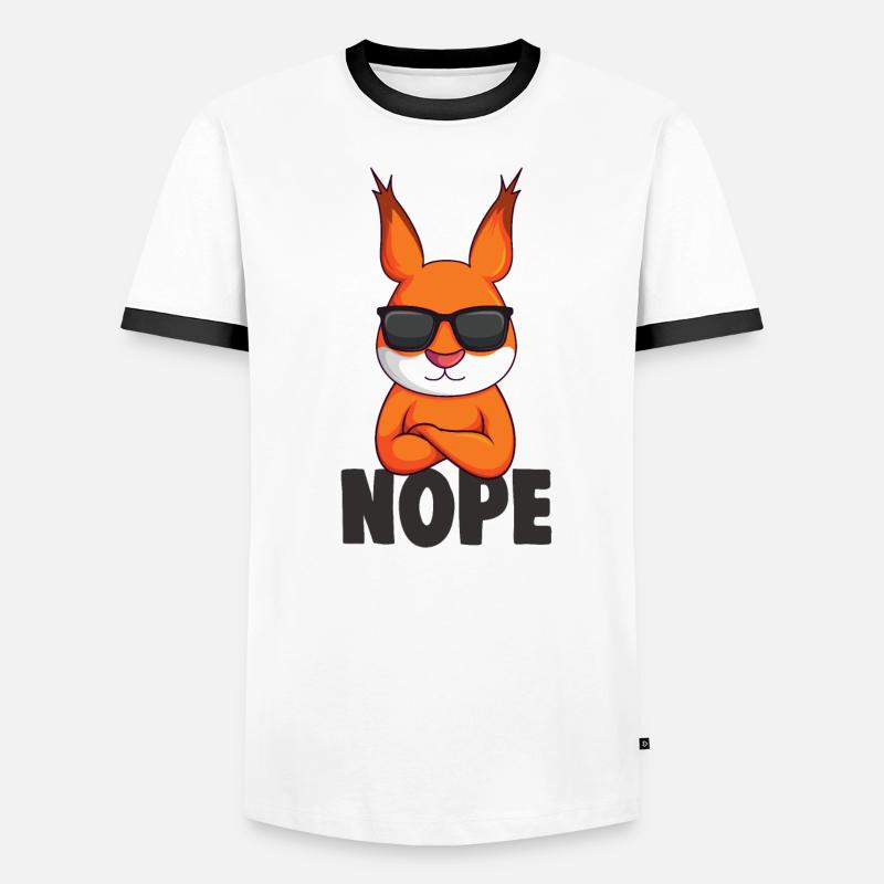 Eichhörnchen Männer Kontrast-T-Shirt