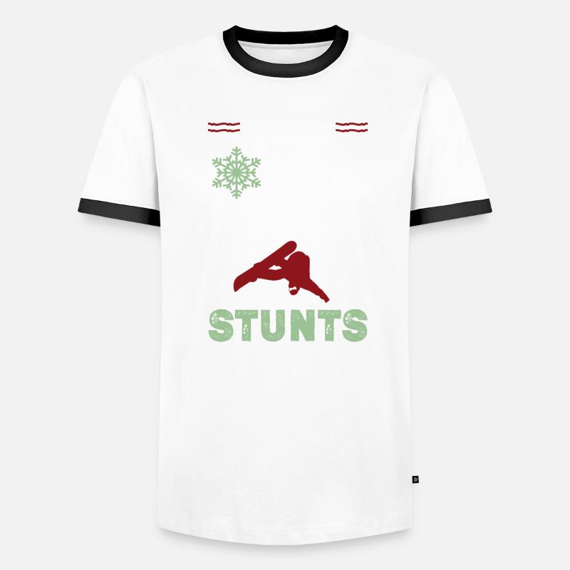 Cascade de snowboard T-shirt contrasté Homme