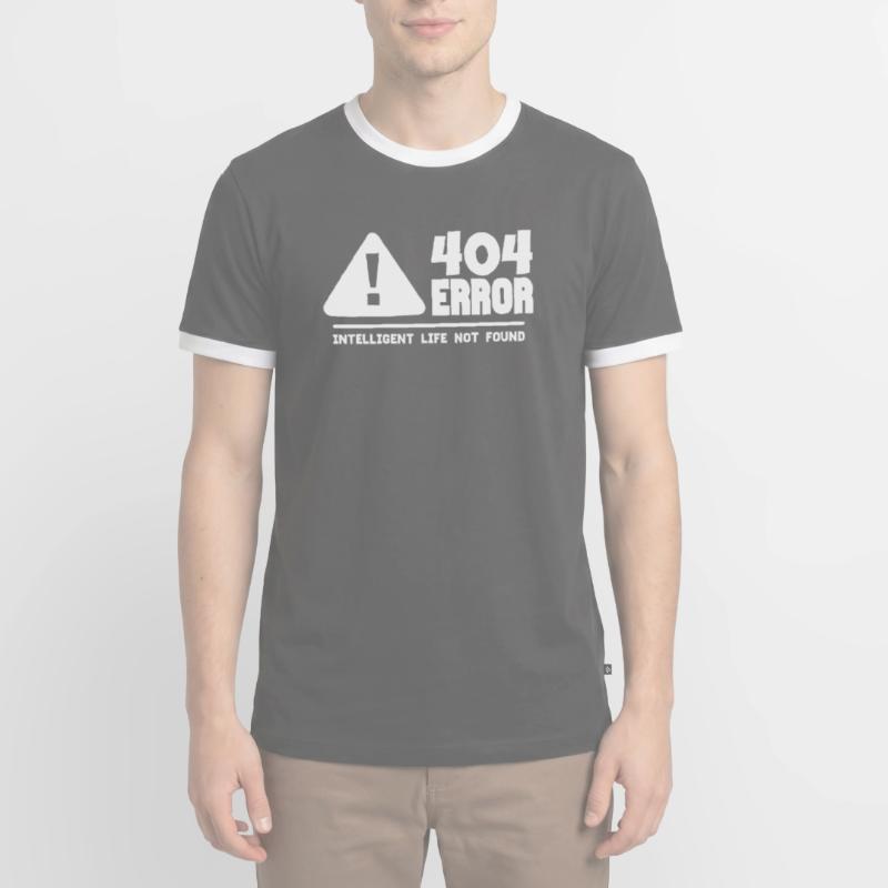 Computer and programmer geek. 404 Errors Men's Ringer Shirt