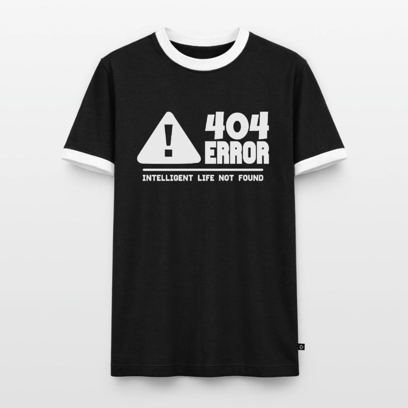 Computer and programmer geek. 404 Errors Men's Ringer Shirt