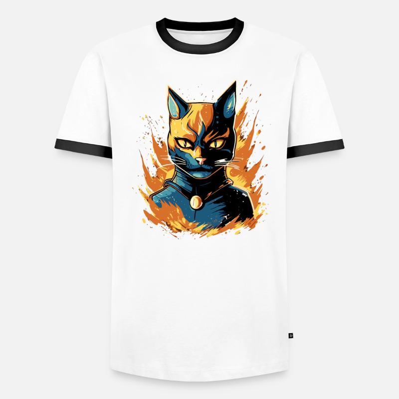 Superpfoten im Einsatz: Superkatze Männer Kontrast-T-Shirt