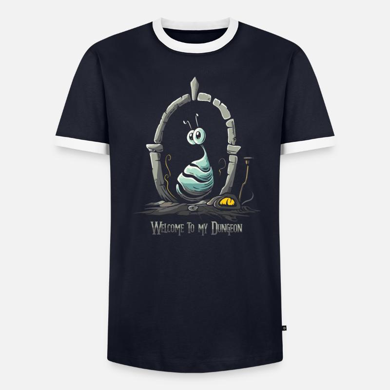 Bienvenue dans mon donjon, stupide ver d’asticots T-shirt contrasté Homme