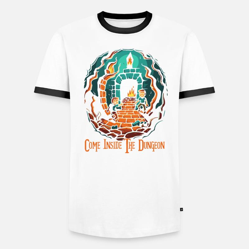 Entrez dans le donjon T-shirt contrasté Homme