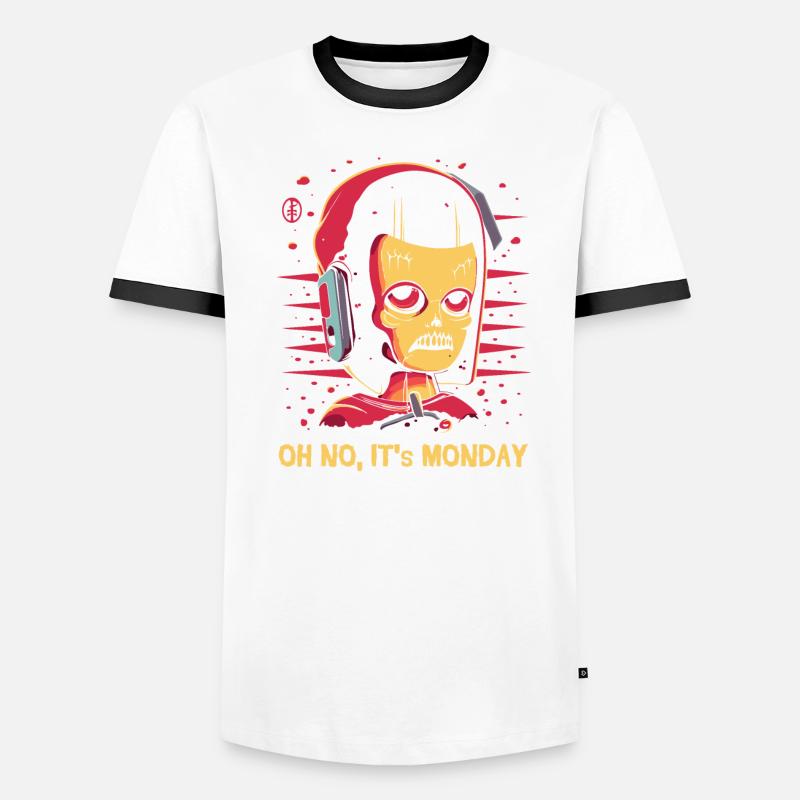 Oh no, it's Monday: office work Men's Ringer Shirt