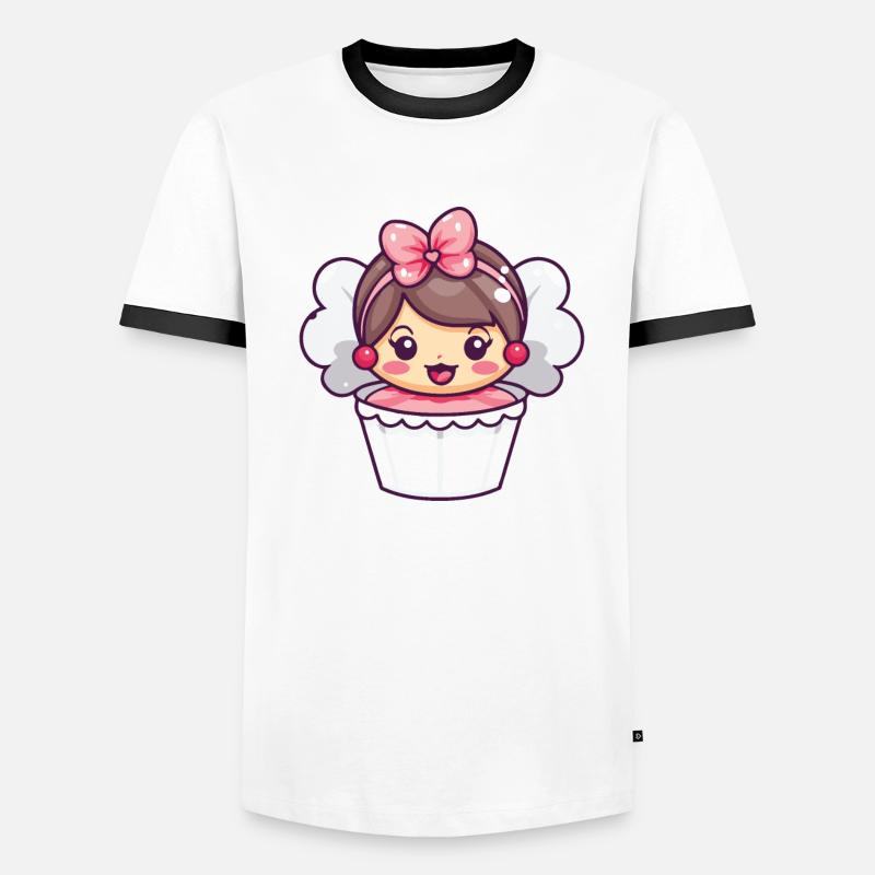 Backfee Fee Backen Kuchen Männer Kontrast-T-Shirt