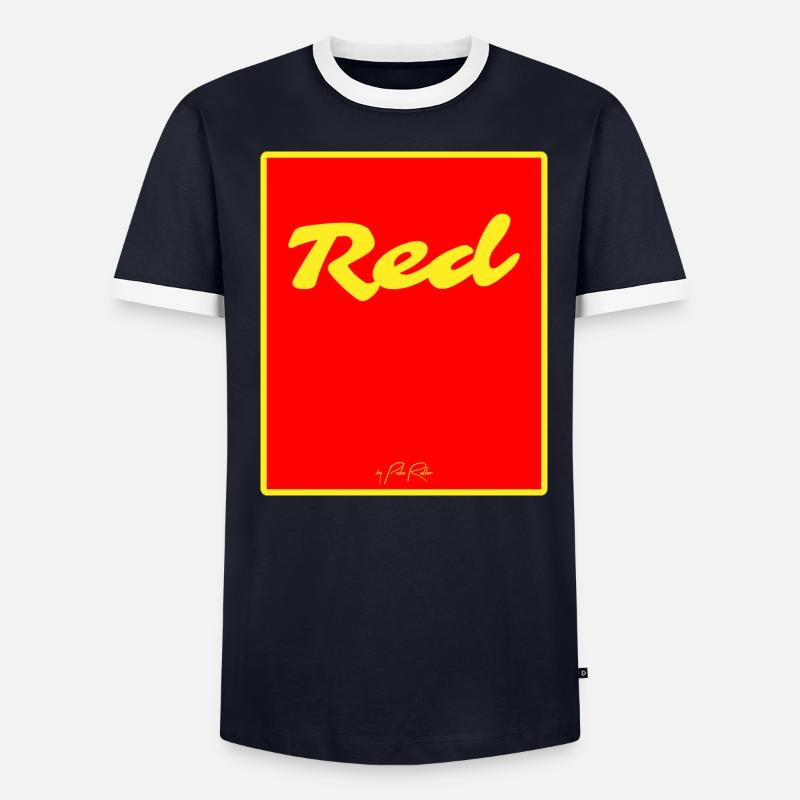 Red Men's Ringer Shirt