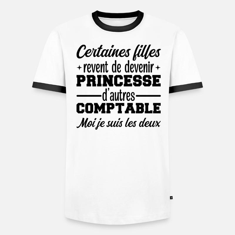 Princesse Comptable T-shirt contrasté Homme