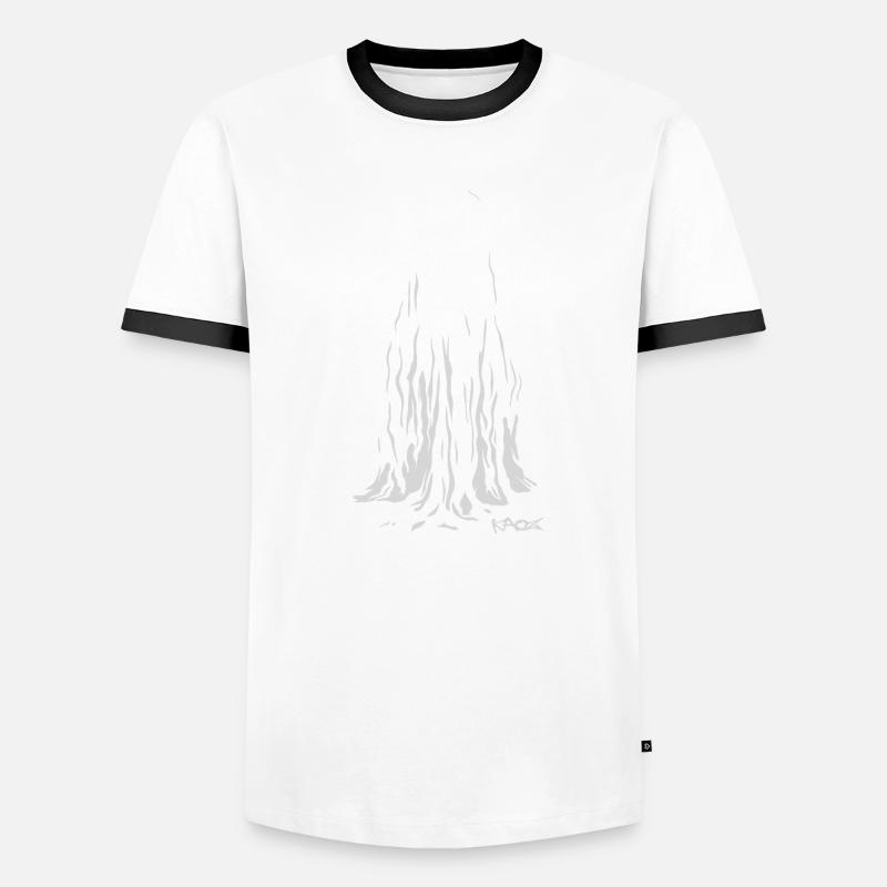 Der Decken Geist Männer Kontrast-T-Shirt