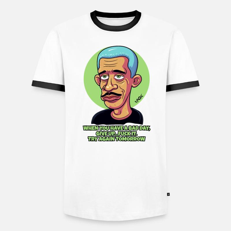 After a bad day, try again tomorrow Men's Ringer Shirt
