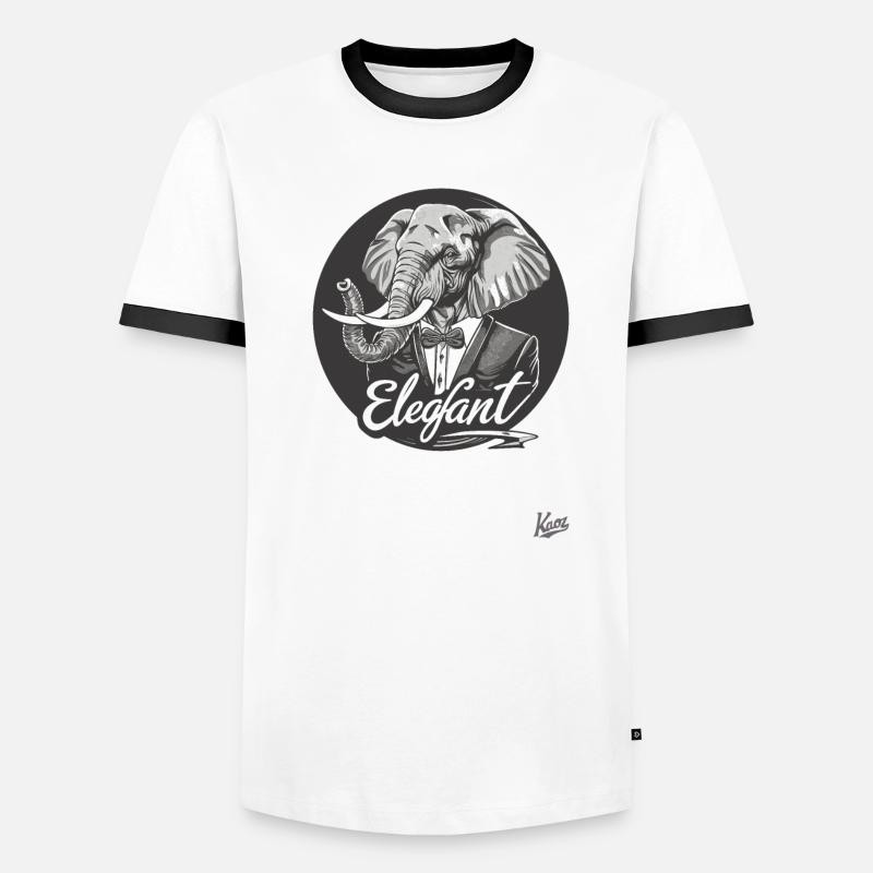 L’éléphant Eleg : l’éléphant élégant T-shirt contrasté Homme