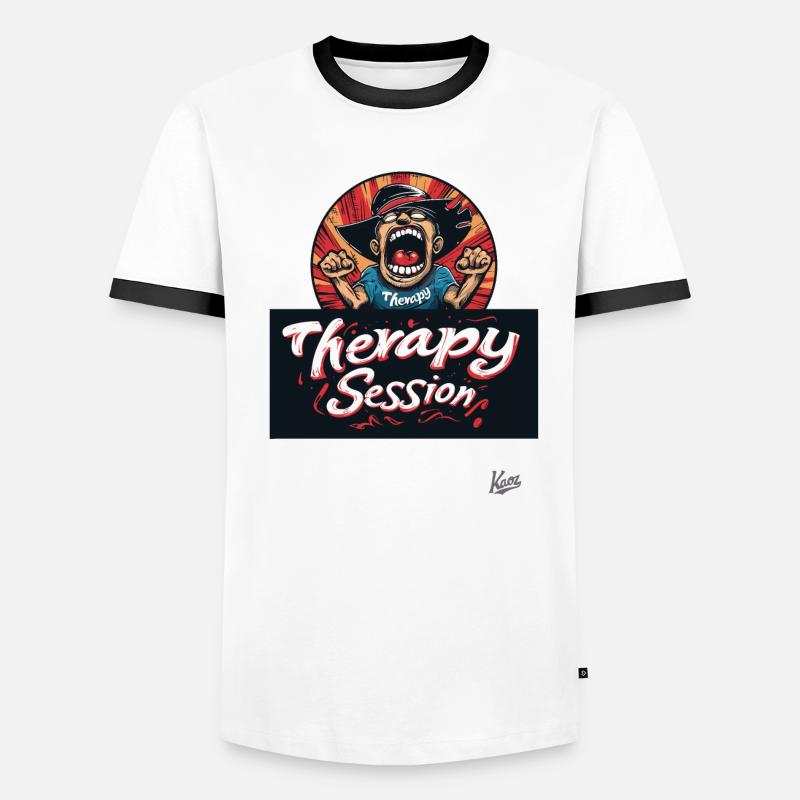 Scream therapy: Session in progress Men's Ringer Shirt