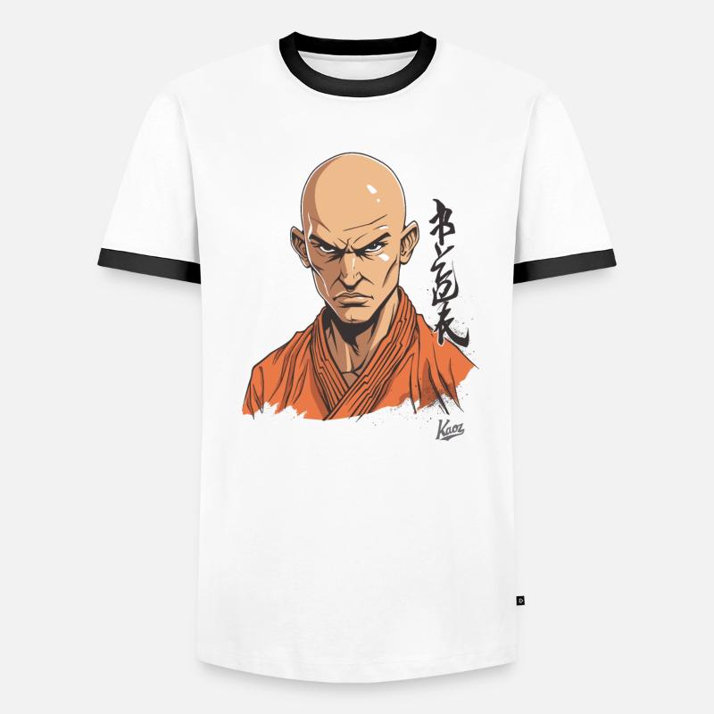 False Shaolin Monk: Martial Arts Parody Men's Ringer Shirt