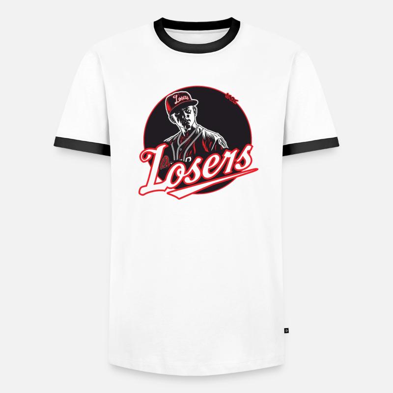 Équipe de perdant de baseball parodie drôle T-shirt contrasté Homme