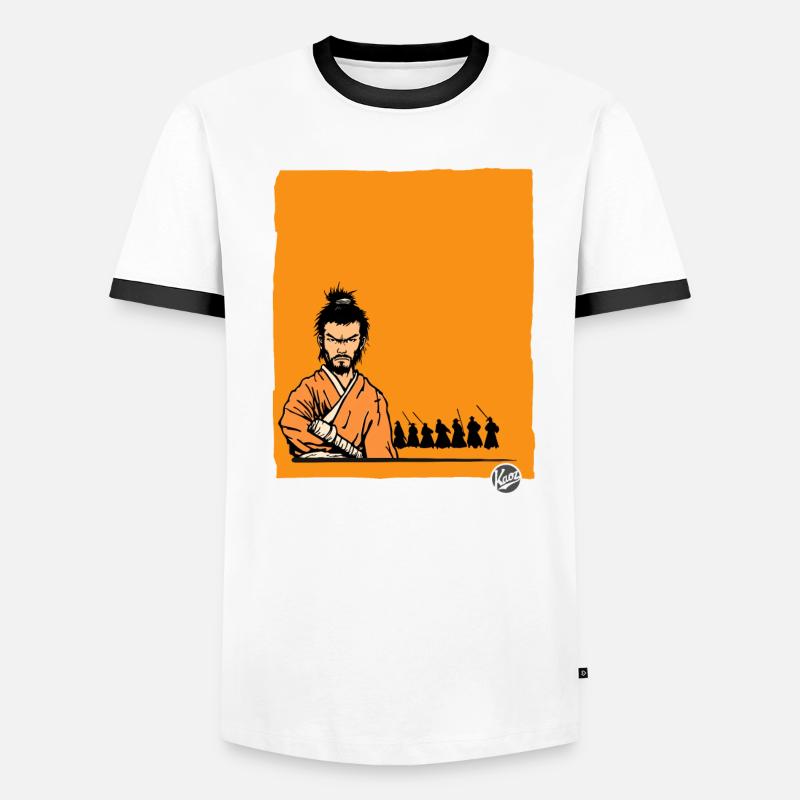 Die Tödlichen Samurai Männer Kontrast-T-Shirt