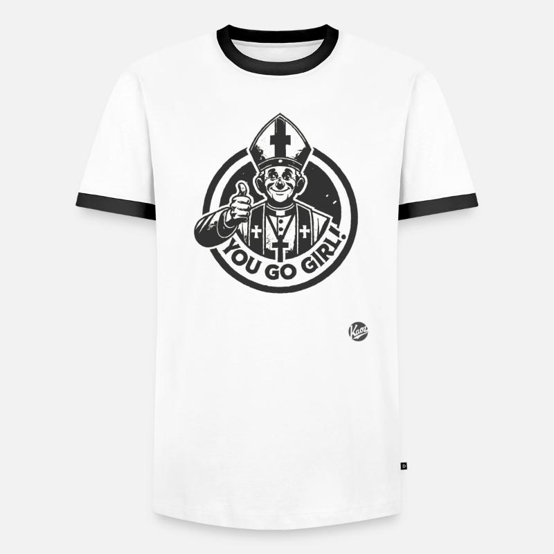 Der Glaube ist mit dir, du schaffst das, Mädchen! Männer Kontrast-T-Shirt