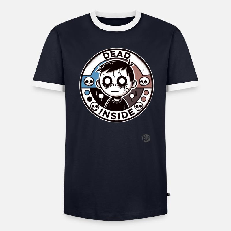 Zombie Boy: Dead Inside - Men's Ringer Shirt - undefined