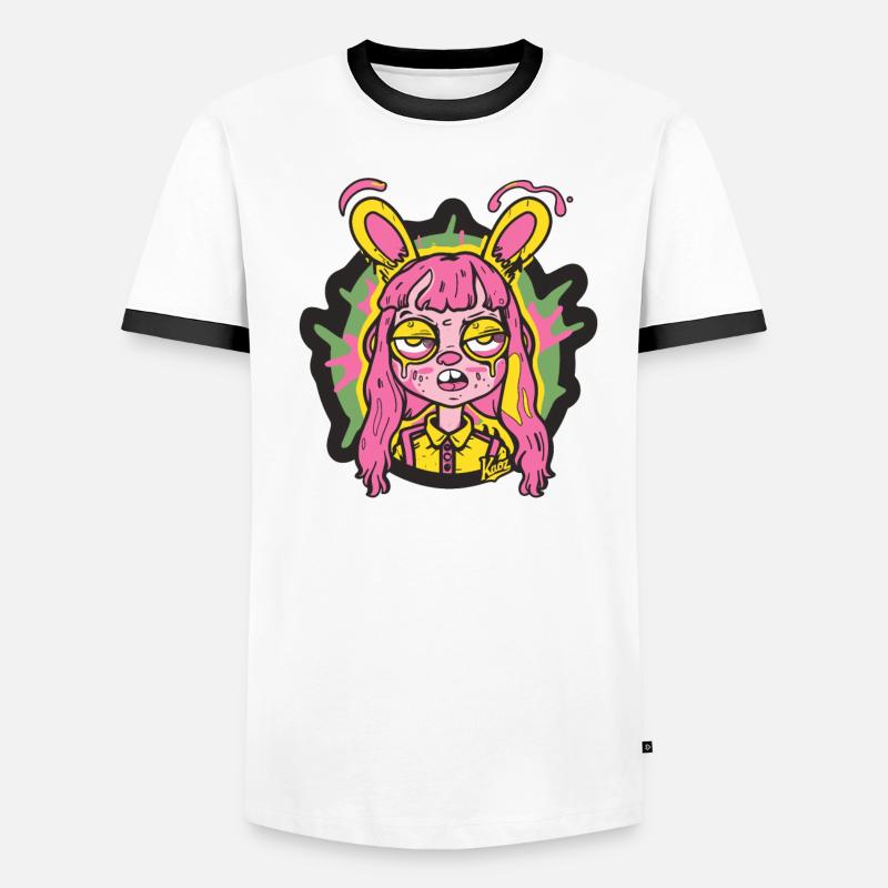 A strange rabbit Men's Ringer Shirt