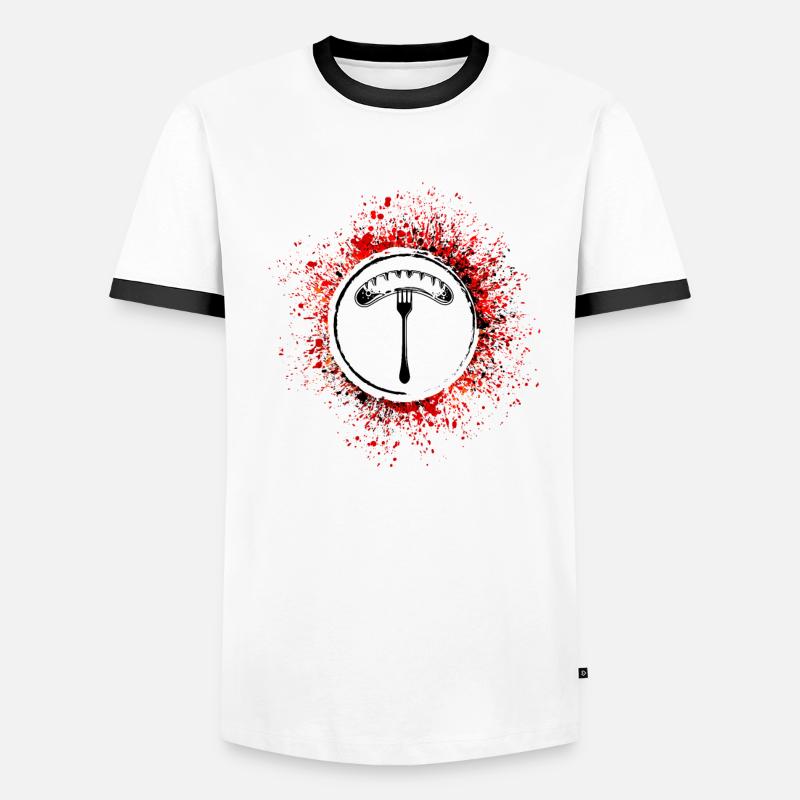 Bratwurst Wurst Männer Kontrast-T-Shirt