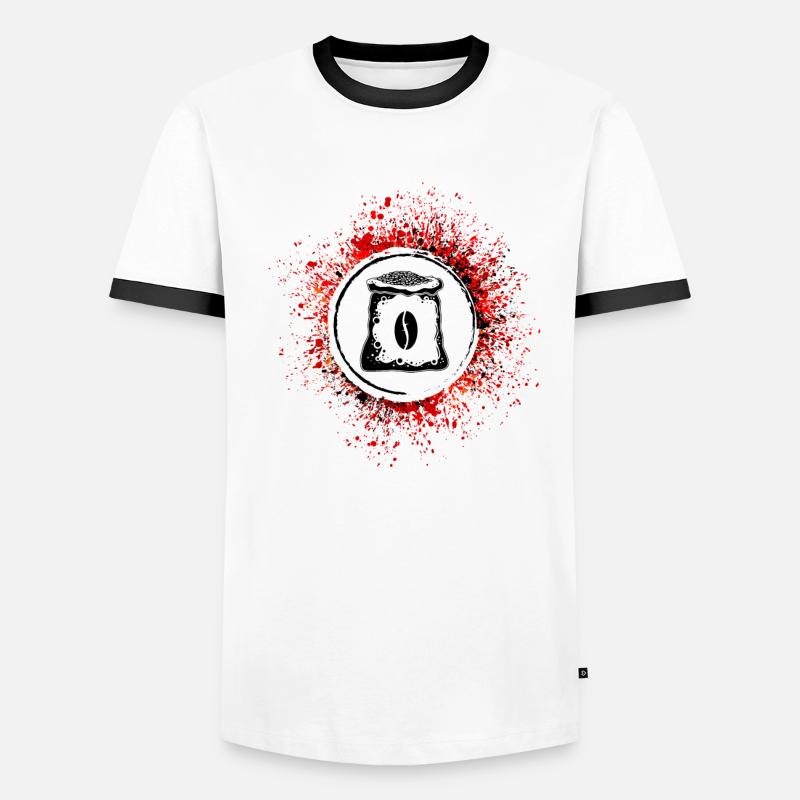 Icône de la machine à café T-shirt contrasté Homme