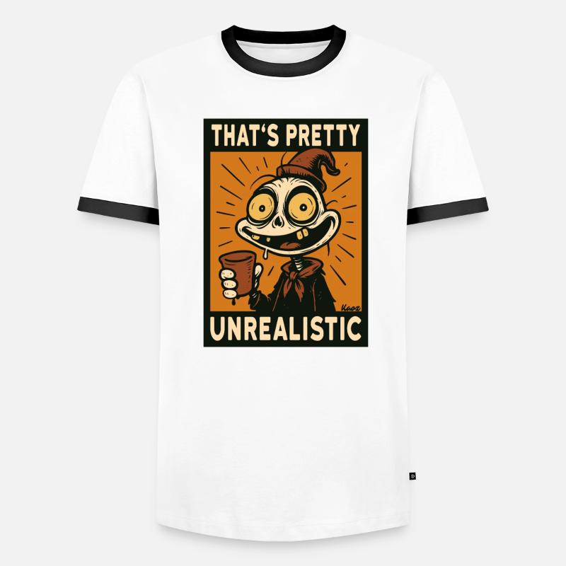 Squelette étrange : C’est assez irréaliste T-shirt contrasté Homme