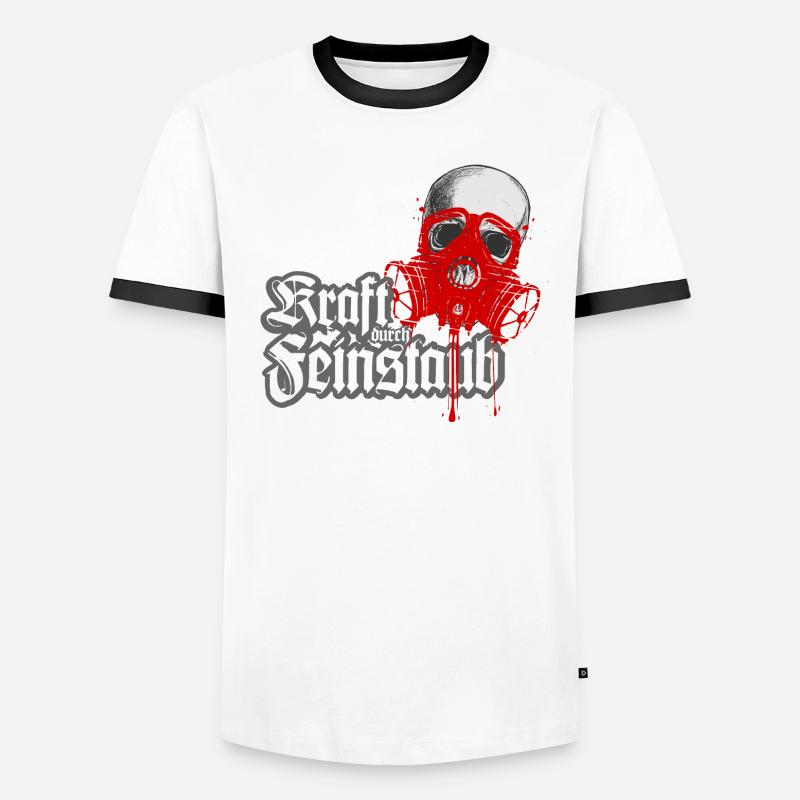 Kraft durch Feinstaub Männer Kontrast-T-Shirt