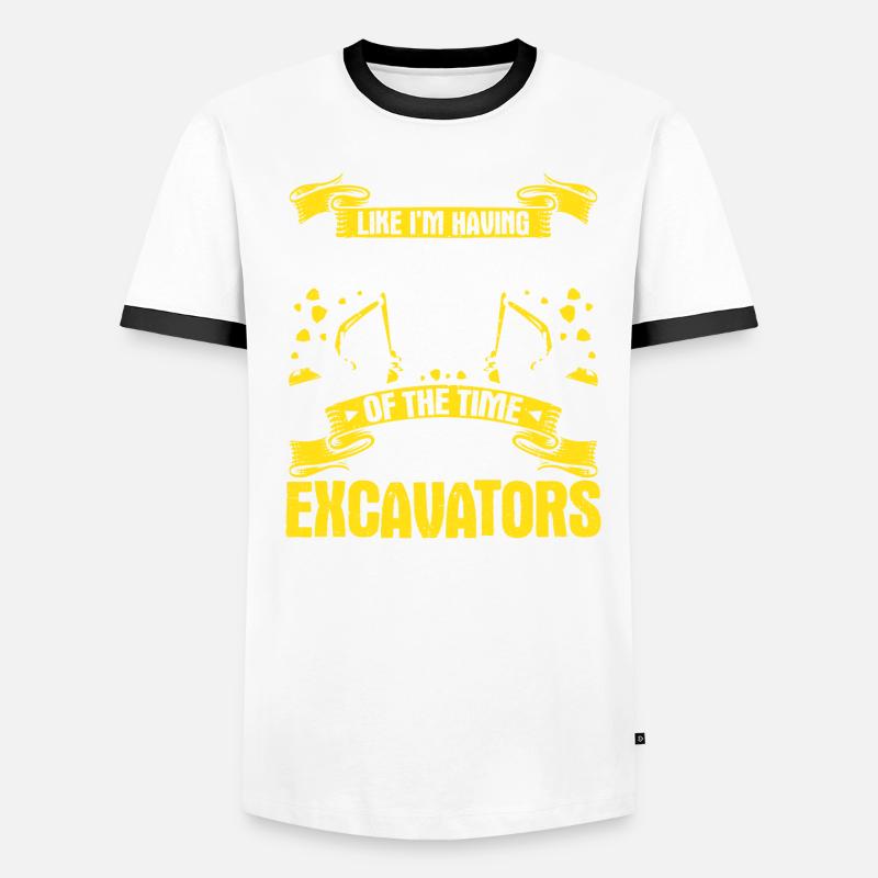 Excavator operator Heavy equipment operator Excavator operator Men's Ringer Shirt