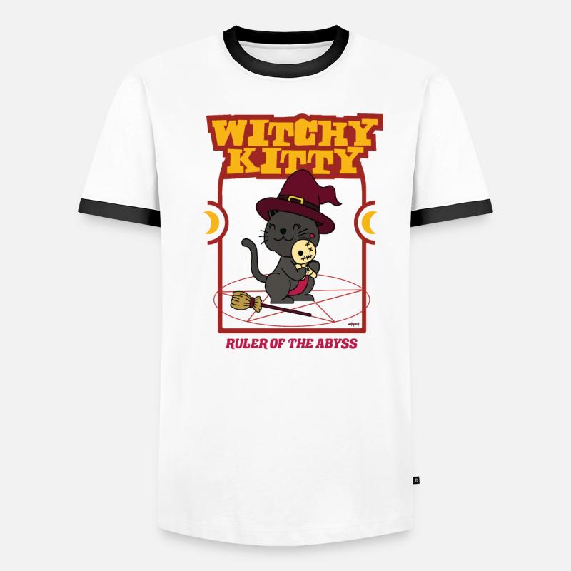 Witchy Kitty - Souverain de l’abîme T-shirt contrasté Homme