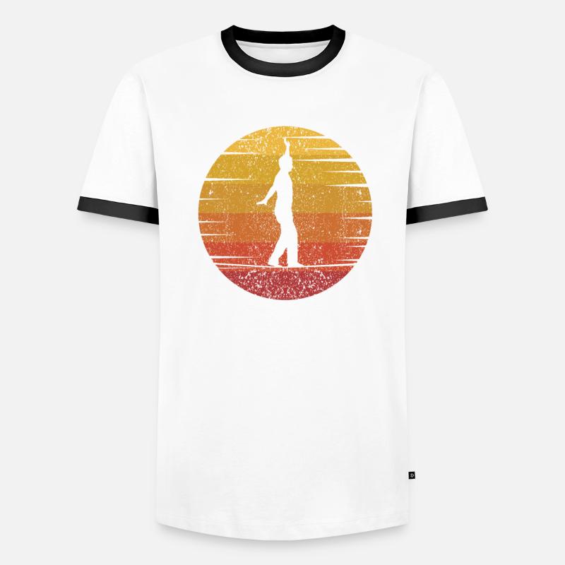 Slackliner Trickline Trainer Monkey Profis Men's Ringer Shirt