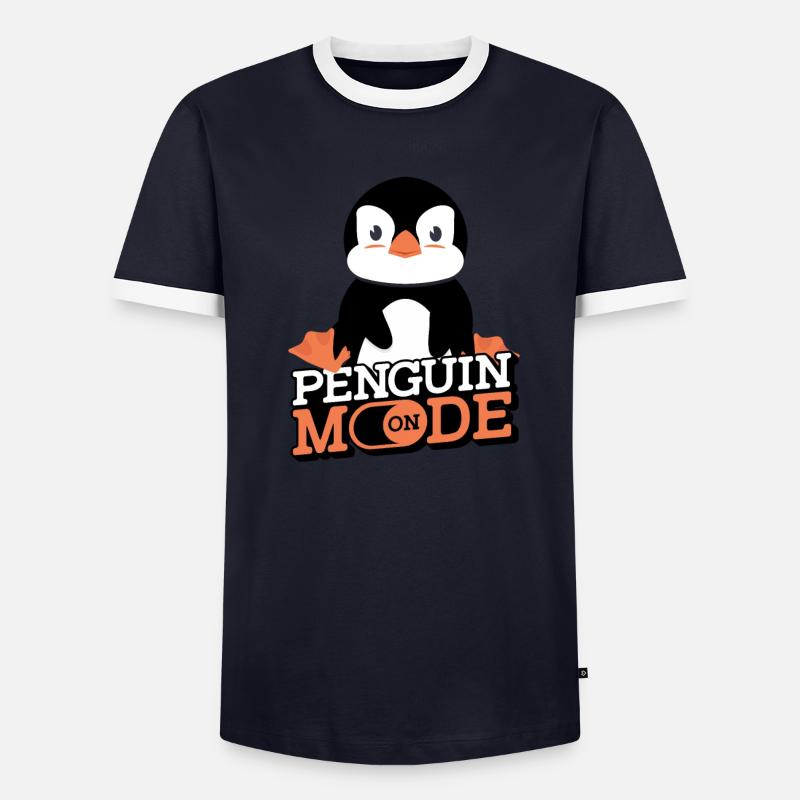 Penguin Mode On Kaiserpinguin Seevogel - Männer Kontrast-T-Shirt - undefined