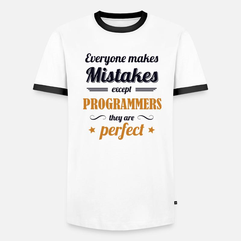 Programmers are Perfect Developer Coder Männer Kontrast-T-Shirt