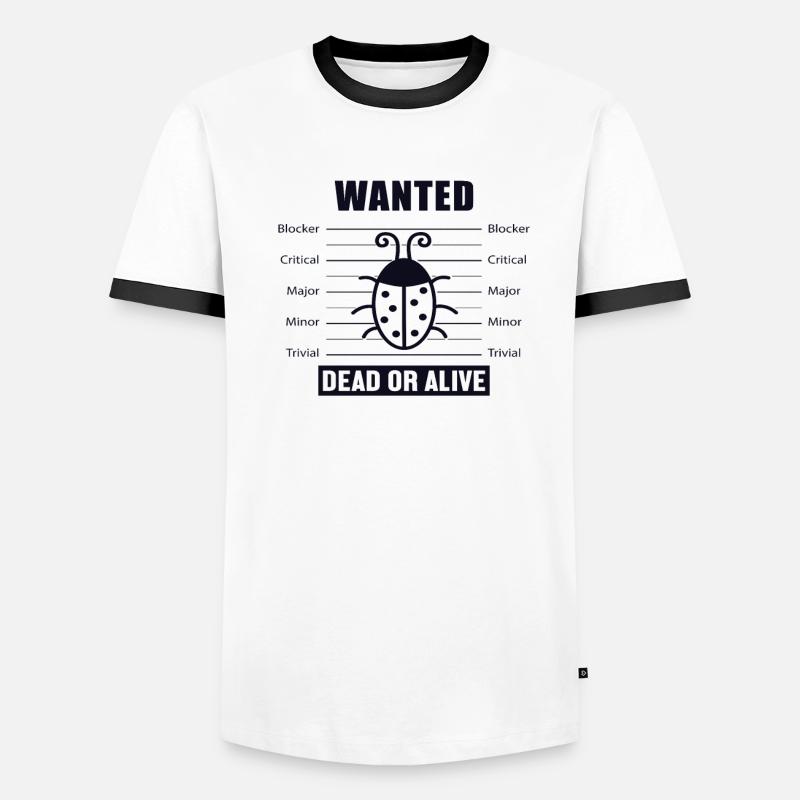 Bugs Wanted Softwareentwickler Developer Männer Kontrast-T-Shirt