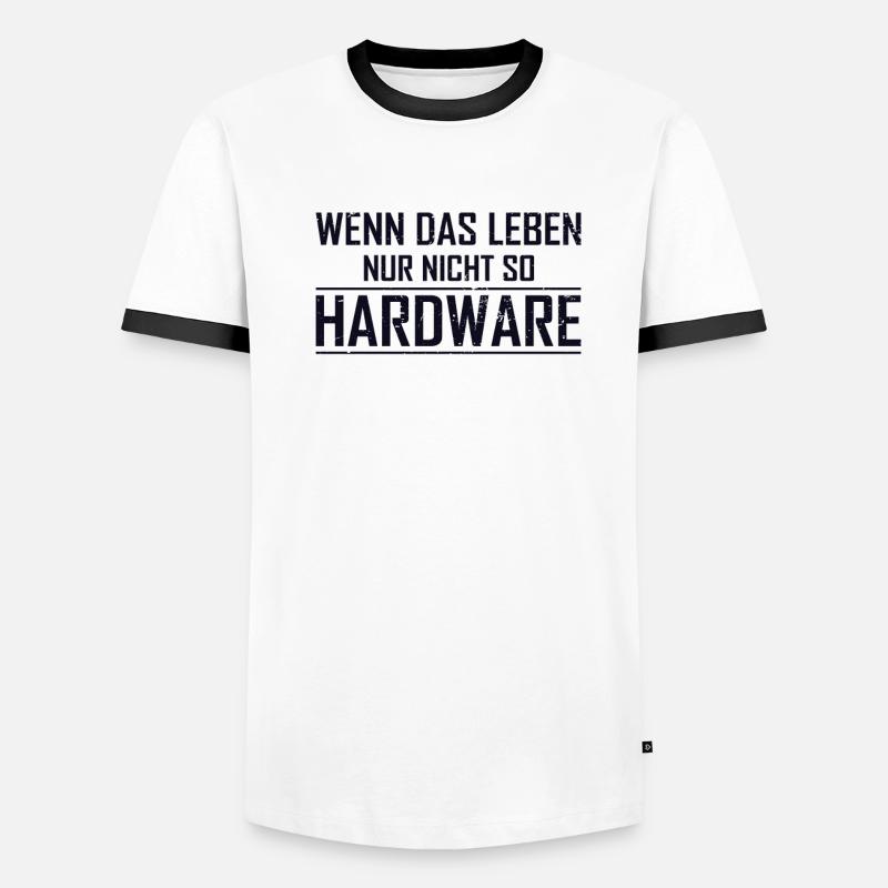 Leben Hardware Informatiker Admin IT-Betrieb Männer Kontrast-T-Shirt
