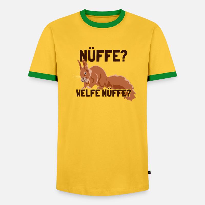 Nüffe Welfe Nüffe Grauhörnchen Squirrel - Männer Kontrast-T-Shirt - undefined