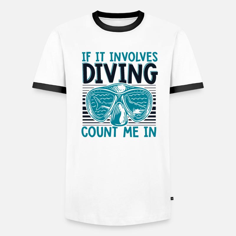 Si cela implique la plongée, comptez-moi dans les lunettes T-shirt contrasté Homme