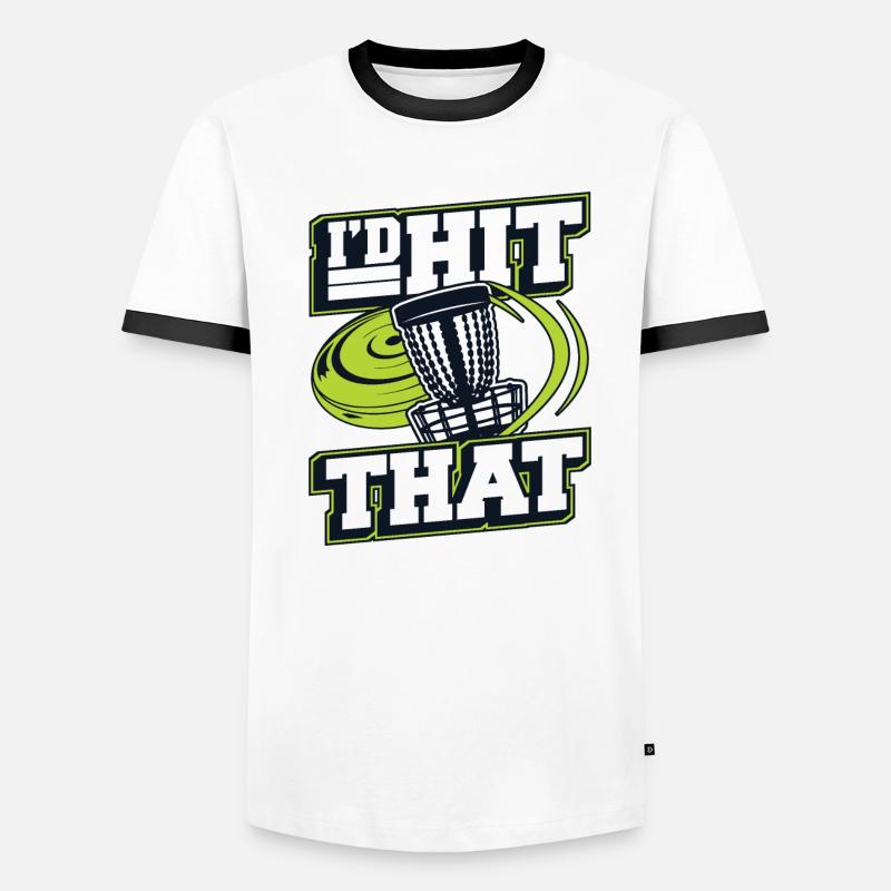 J’avais frappé ce disque de panier de golf frisbee T-shirt contrasté Homme