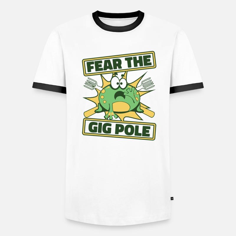Fear The Gig Pole Toad Tadpole Tree Frog Men's Ringer Shirt
