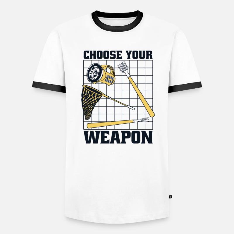 Choose Your Weapon Tadpole Tree Frog Toad Men's Ringer Shirt