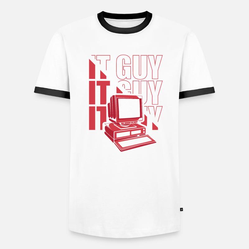 IT Guy Computer Scientist Admin IT Operations Administrator Men's Ringer Shirt