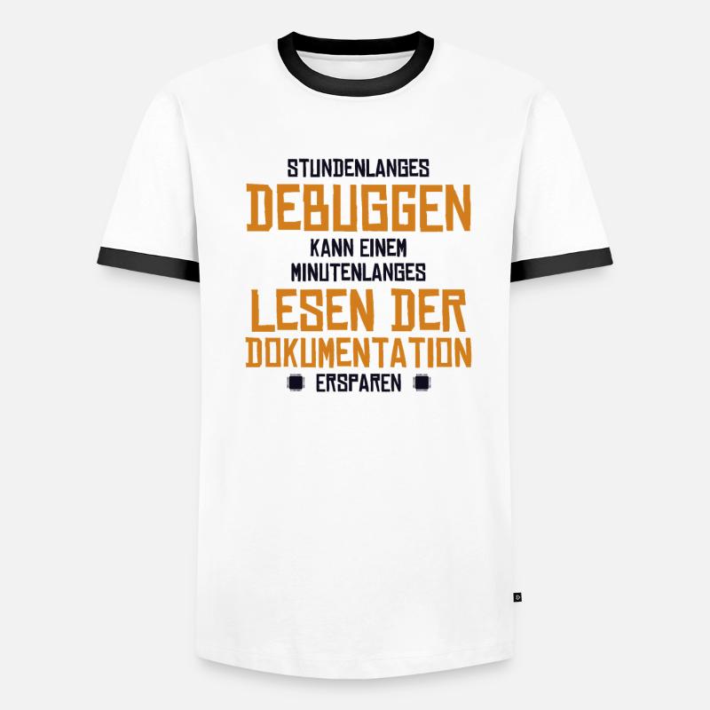Stundenlanges Debuggen Softwareingenieur Coder Männer Kontrast-T-Shirt