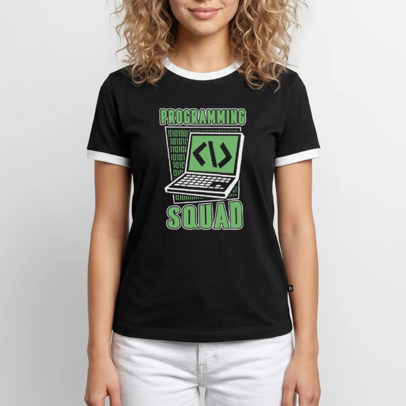 Programming Squad Softwareentwickler Developer Männer Kontrast-T-Shirt