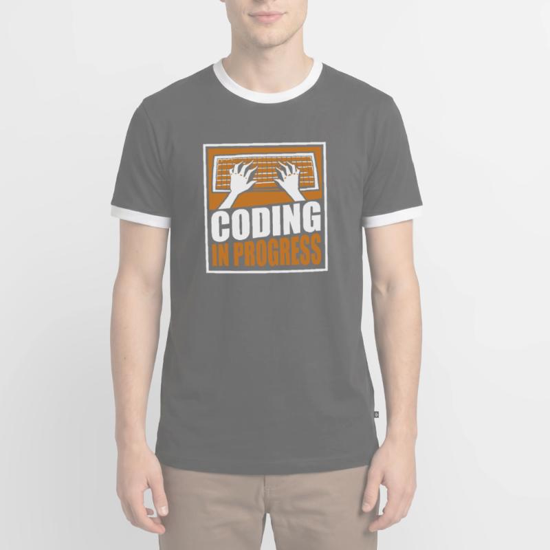 Coding In Progress Softwareingenieur Developer Männer Kontrast-T-Shirt