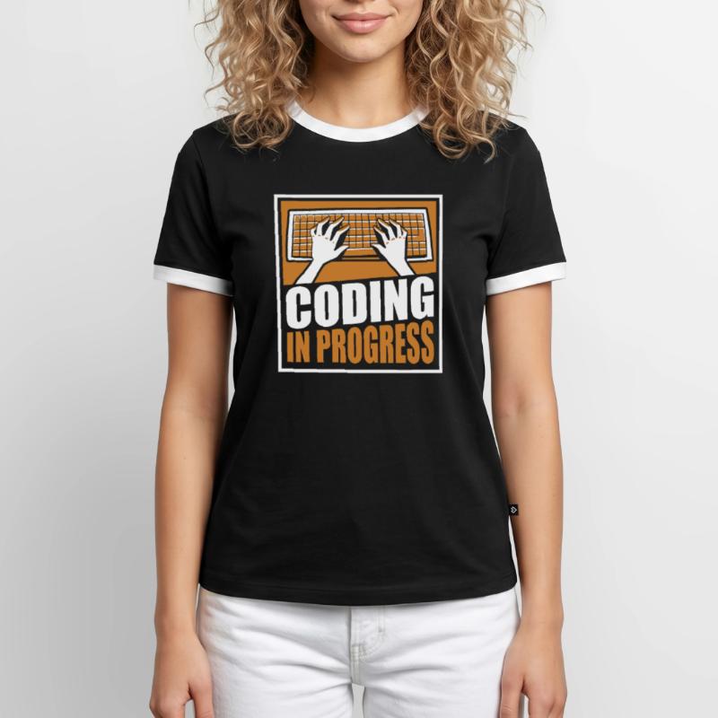 Coding In Progress Softwareingenieur Developer Männer Kontrast-T-Shirt